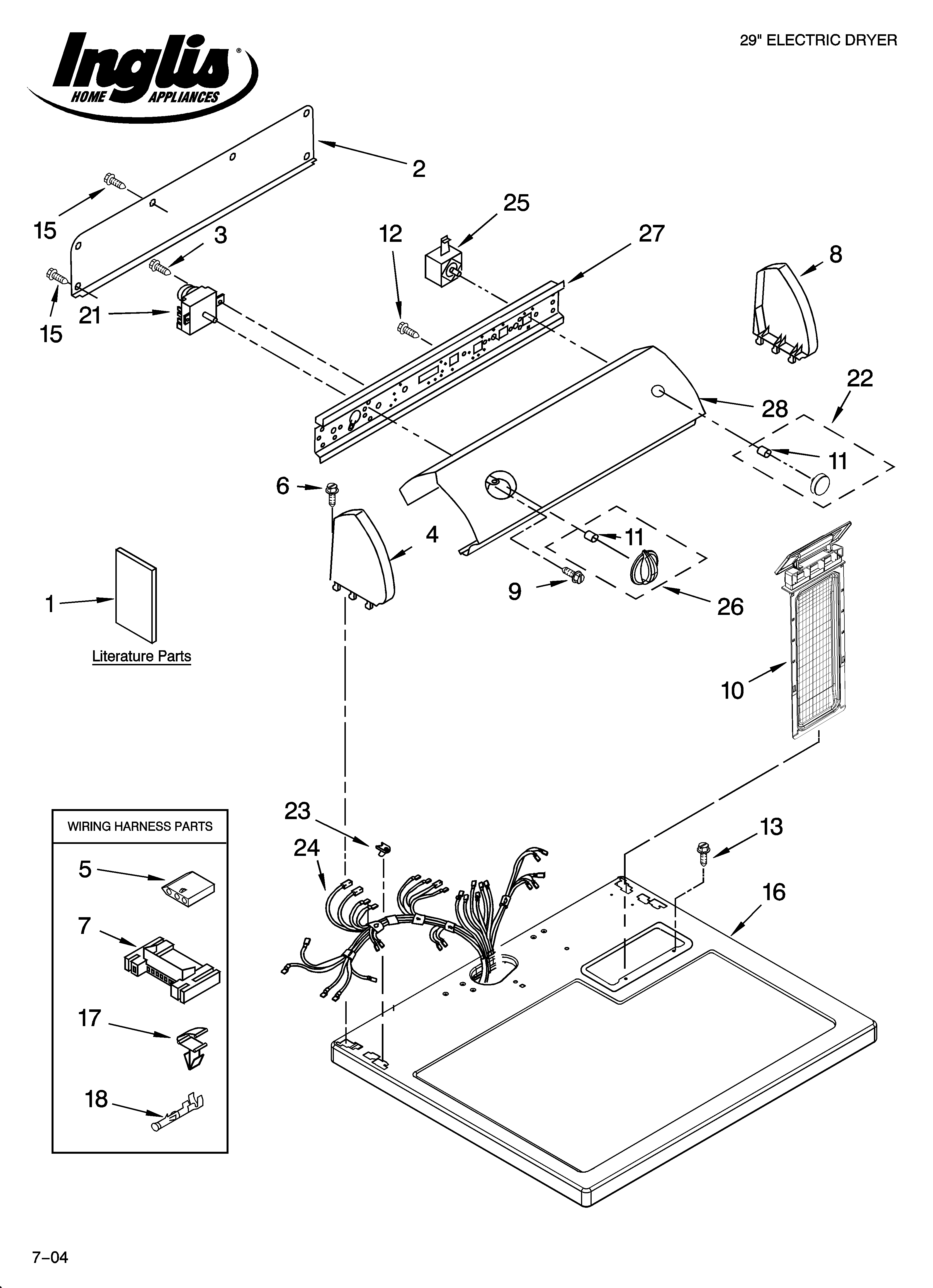Top and console parts