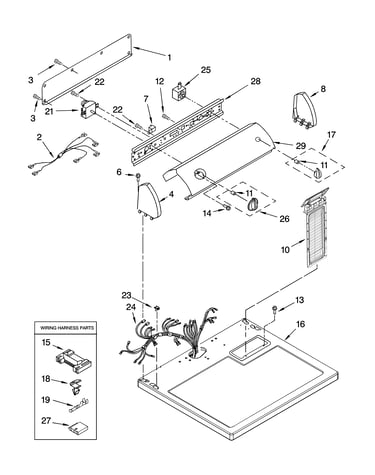 Top and console parts