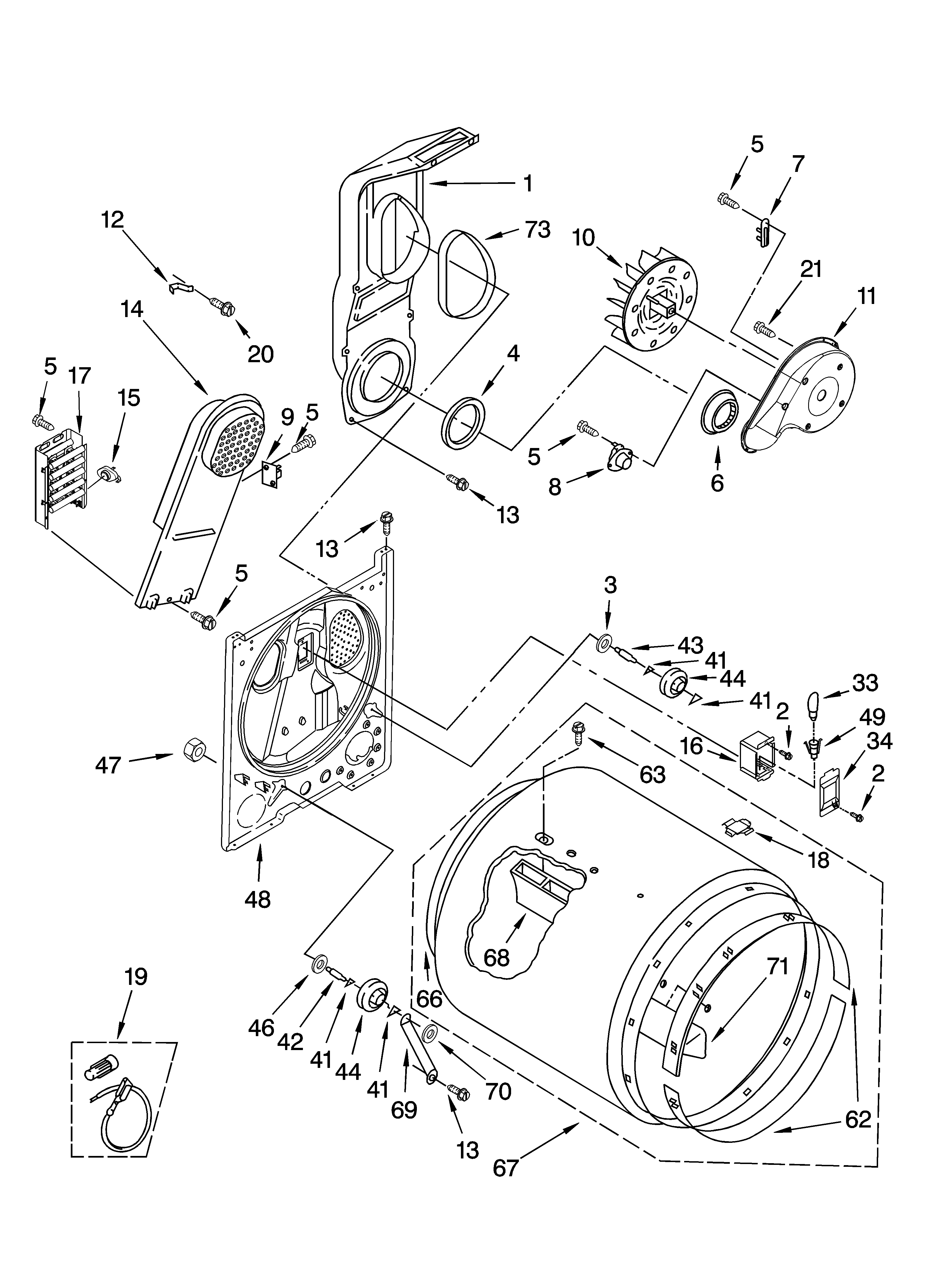 Bulkhead parts, optional parts (not included)