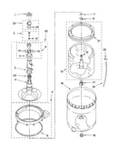 Agitator, basket and tub parts