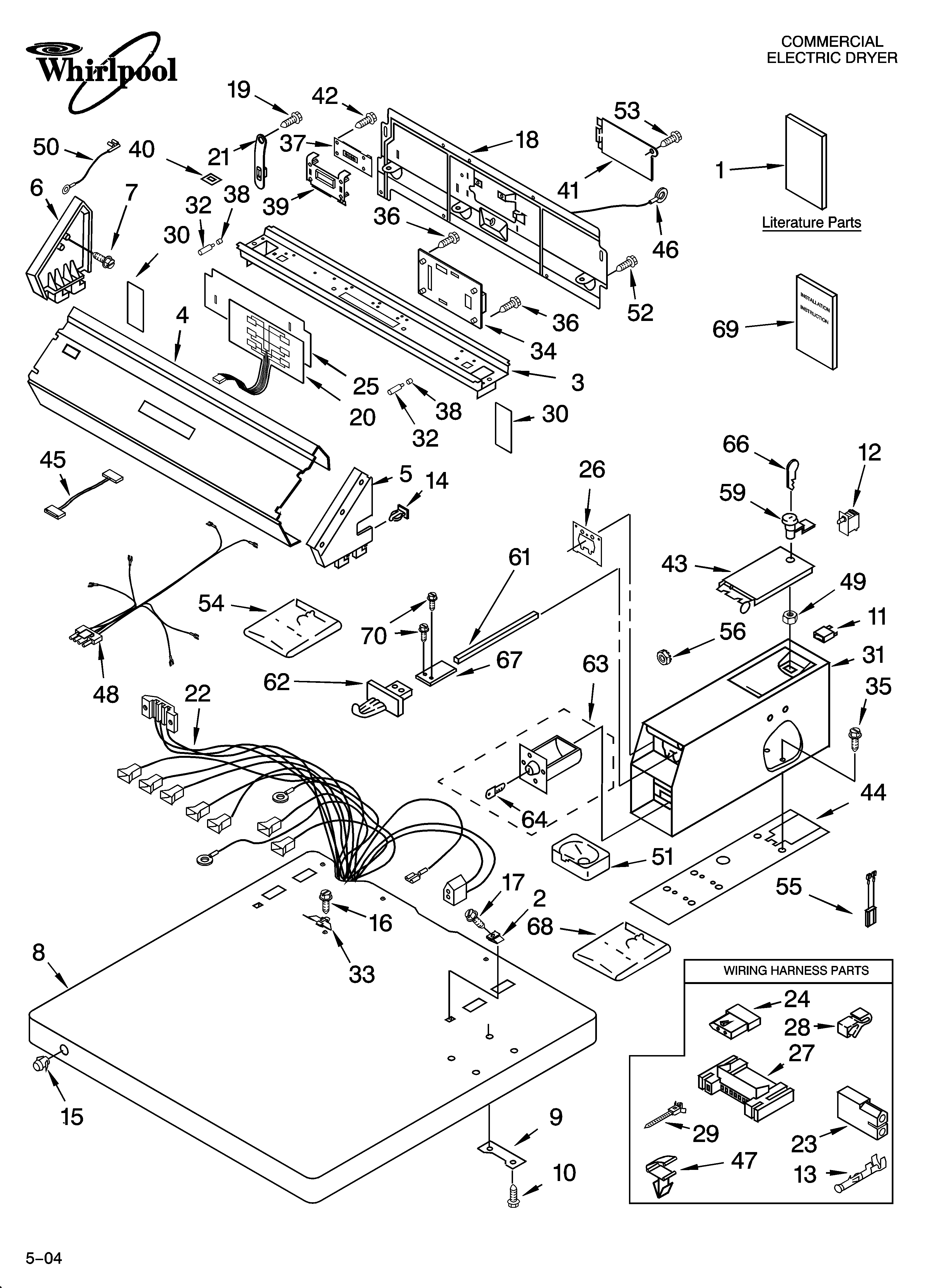 Top and console parts