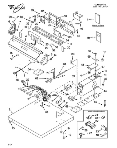 Top and console parts