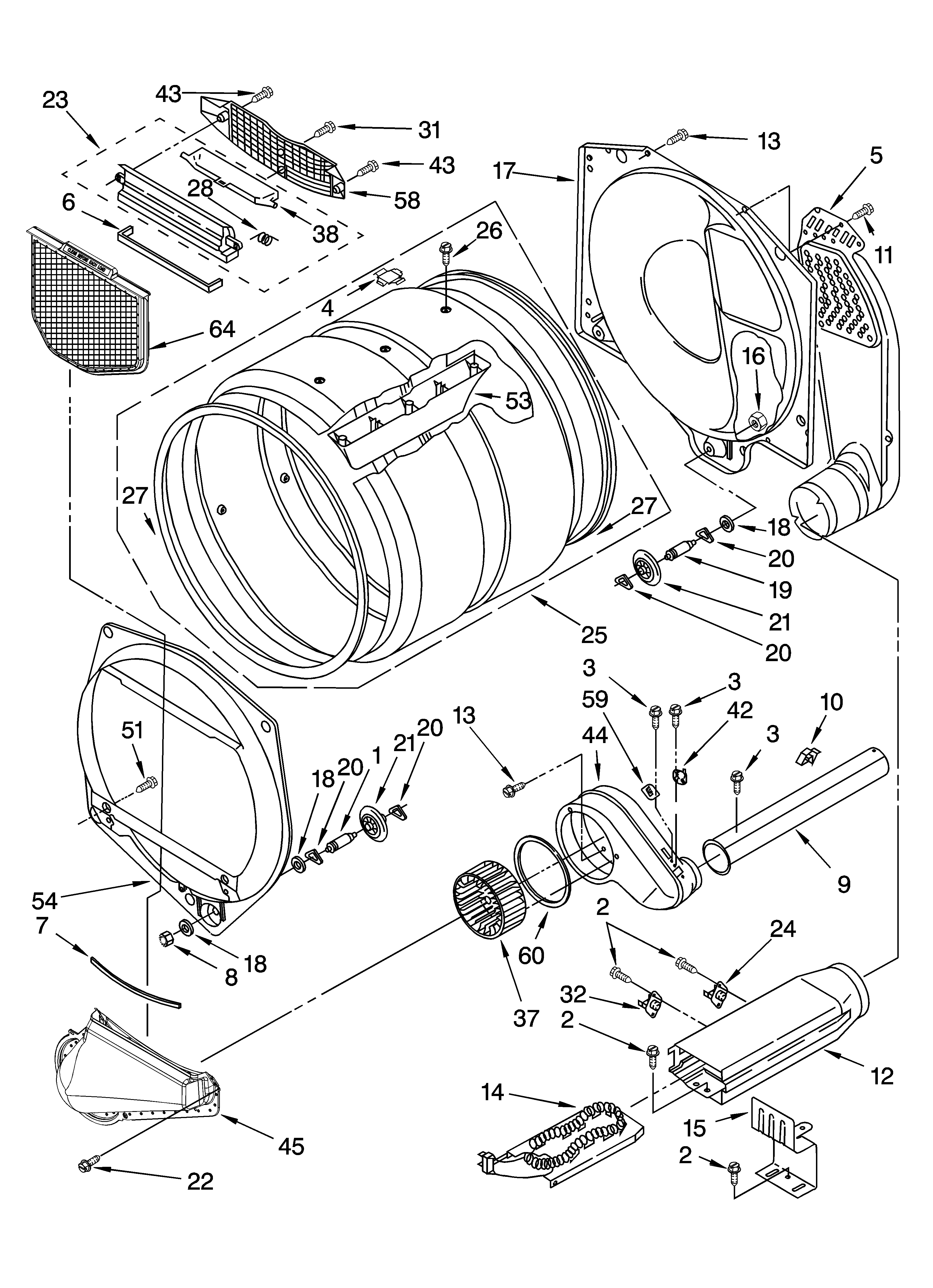 Bulkhead parts, optional parts (not included)