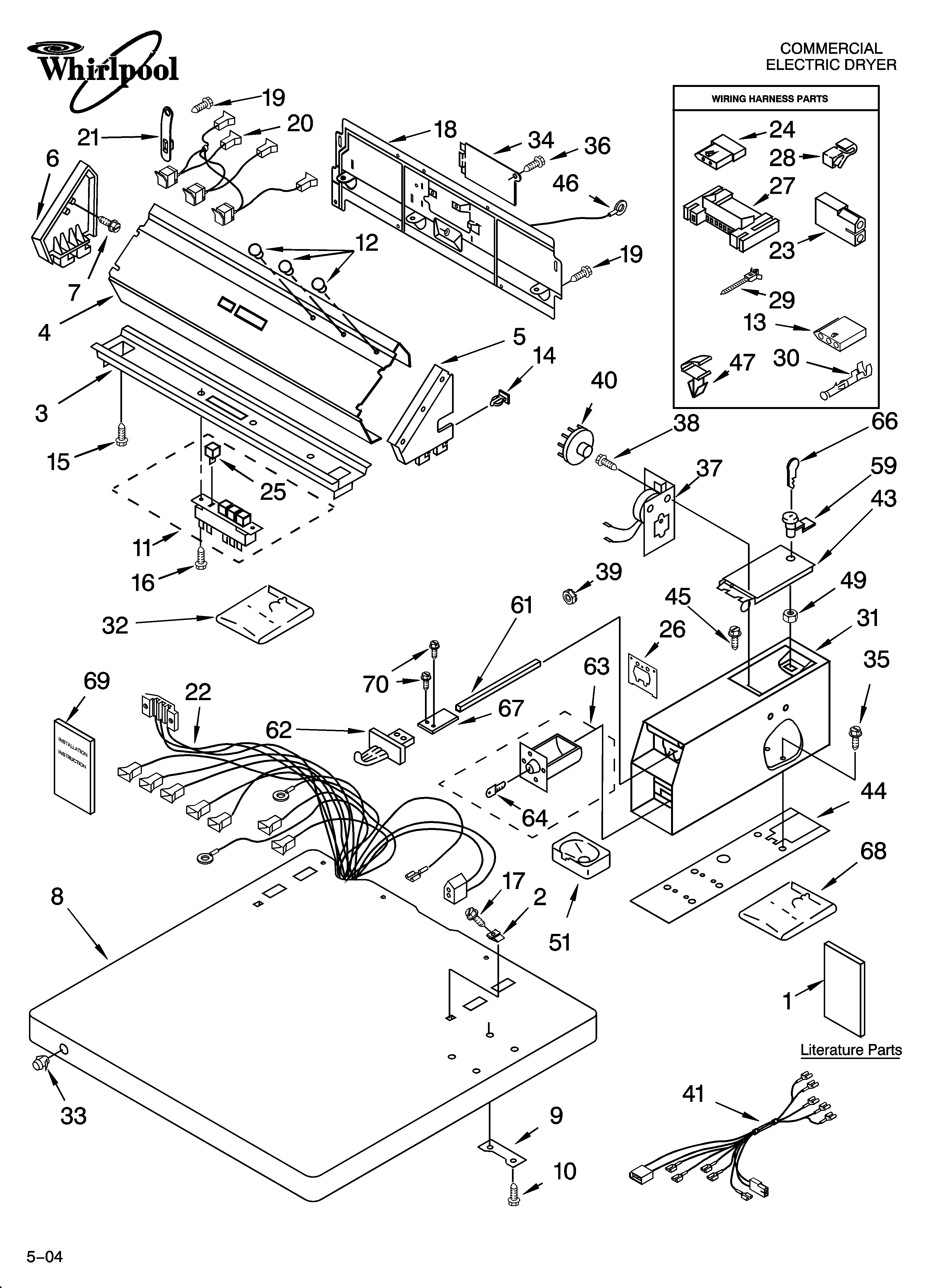 Top and console parts