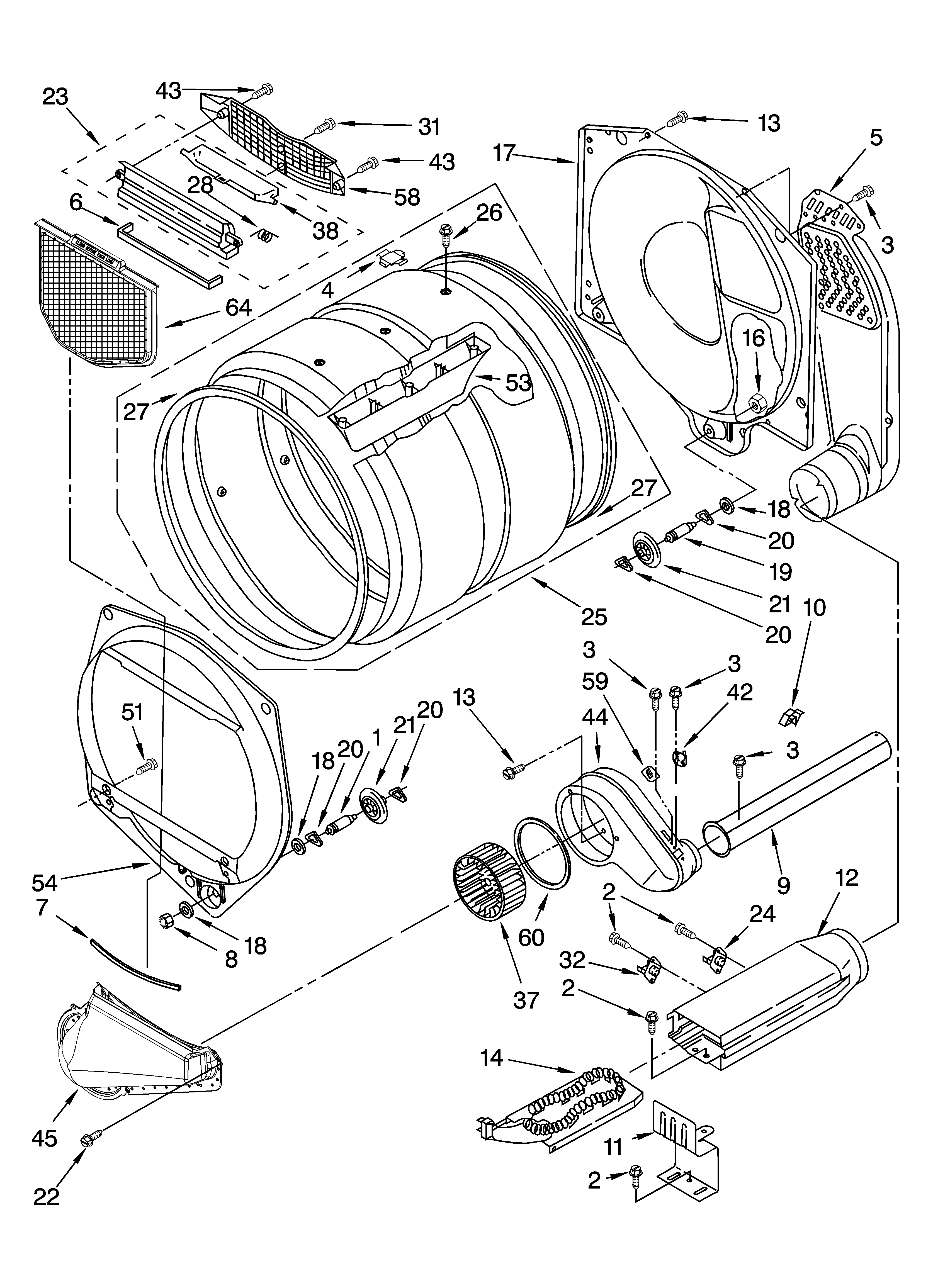 Bulkhead parts, optional parts (not included)