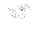 Whirlpool YGBS307PDQ5 top venting parts, miscellaneous parts diagram