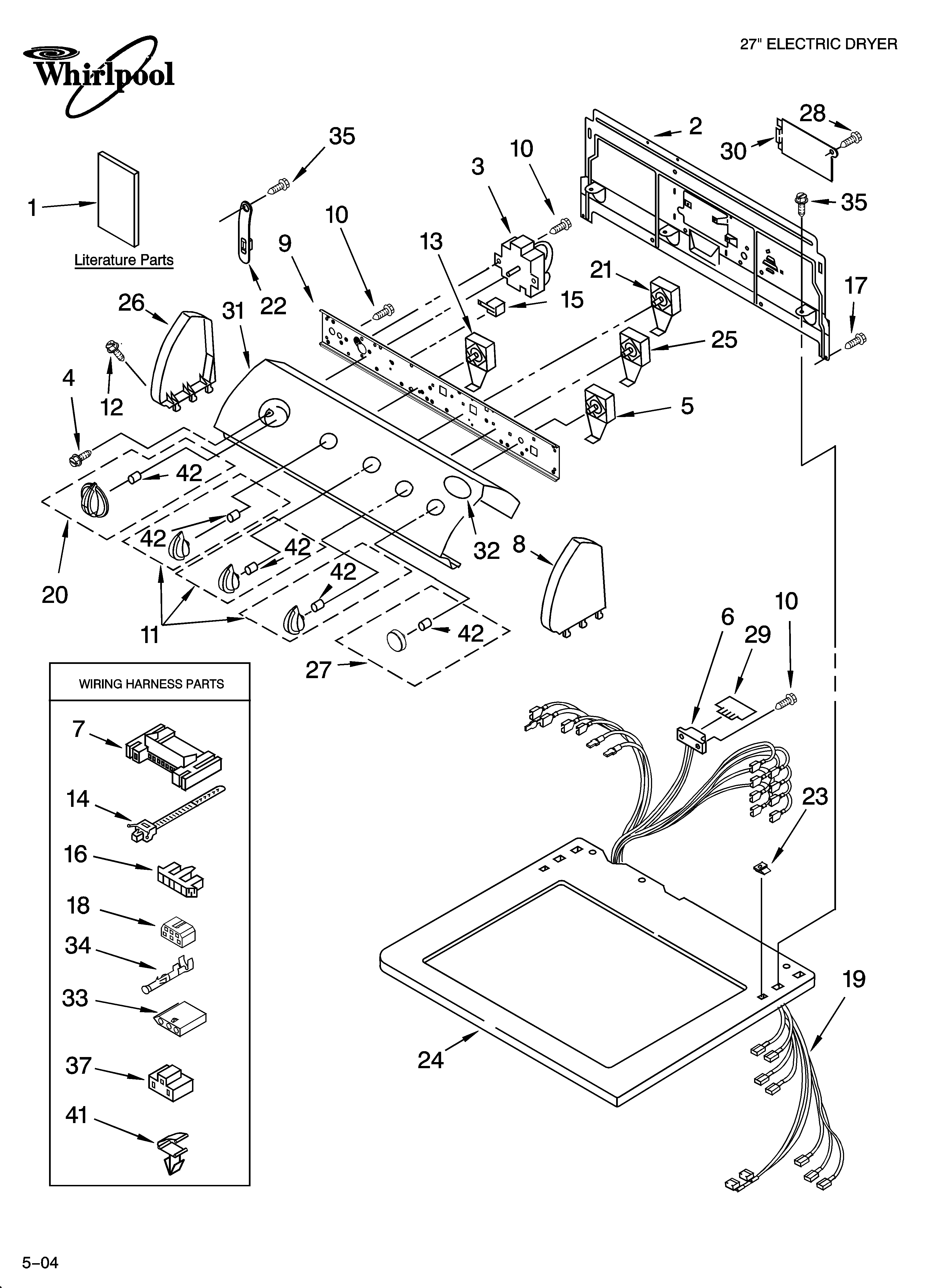 Top and console parts