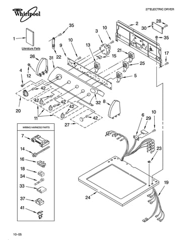 Top and console parts