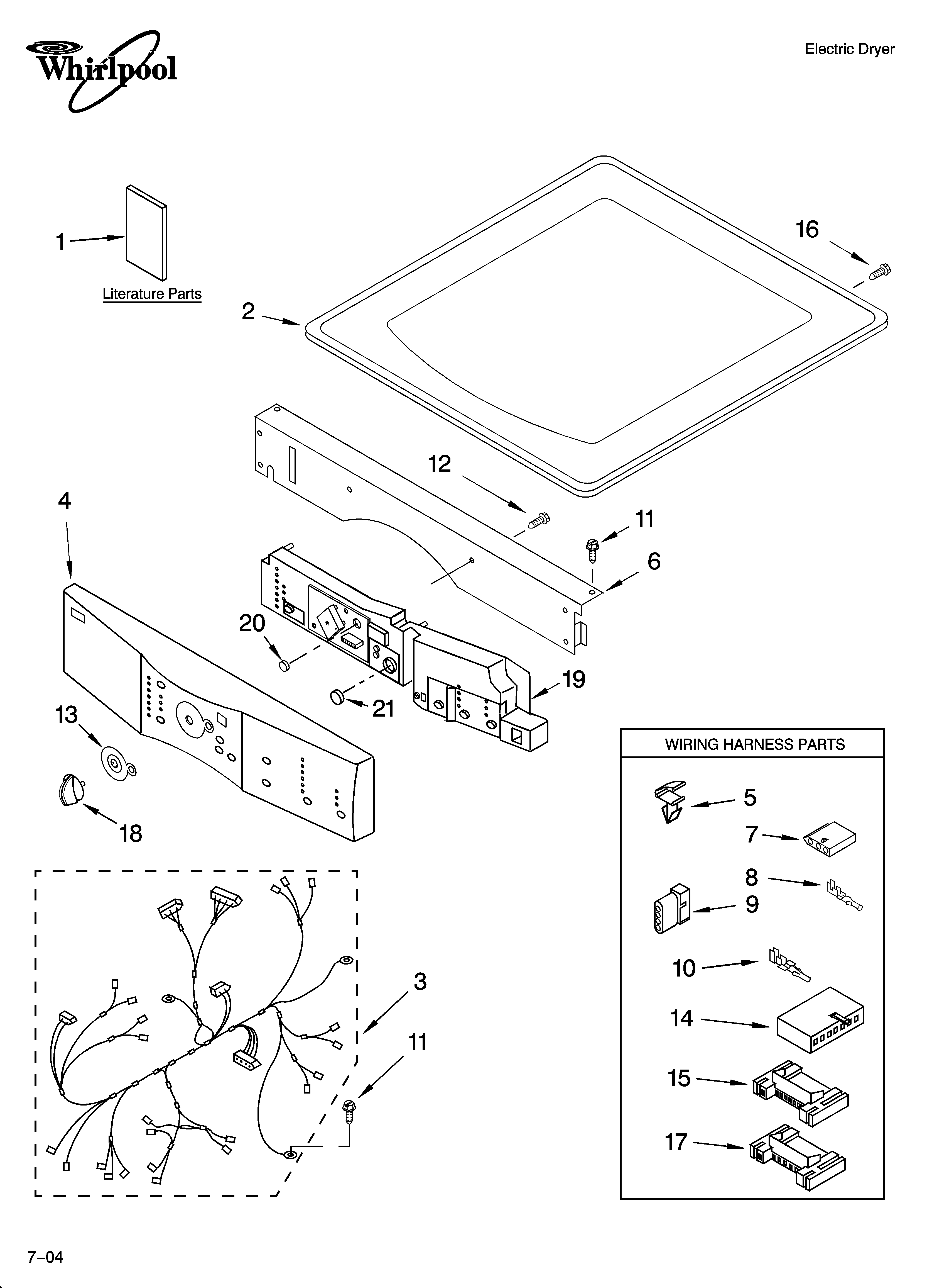 Top and console parts