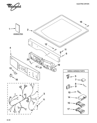Top and console parts