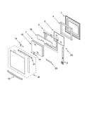 Oven door parts