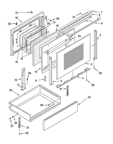 Door and drawer parts