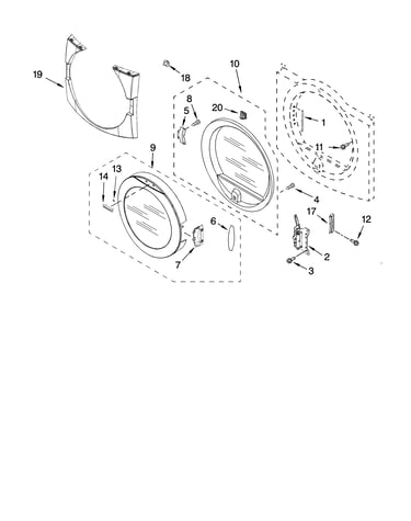 Door parts, optional parts (not included)