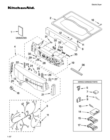 Top and console parts