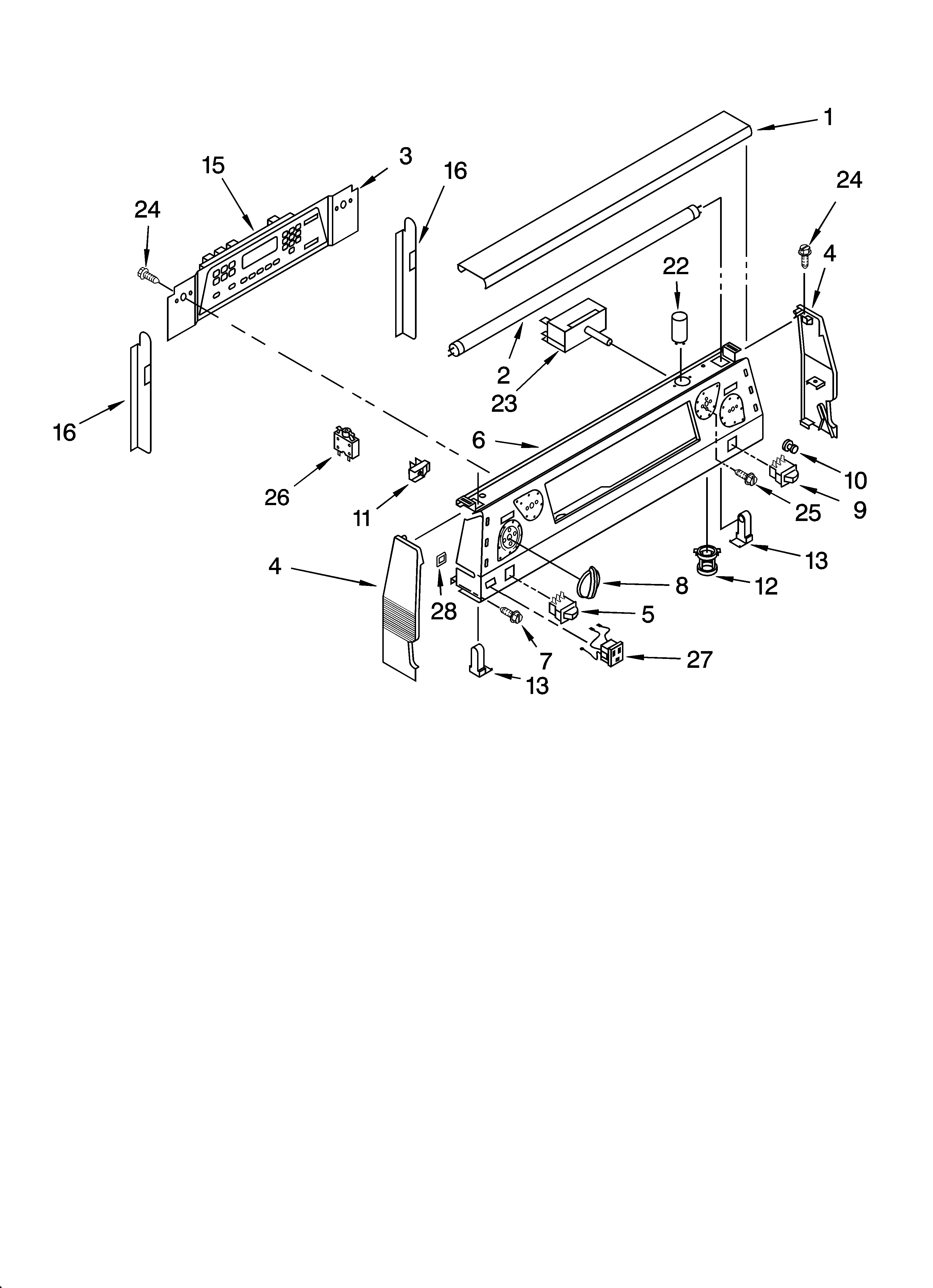 Control panel parts
