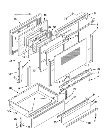 Door and drawer parts