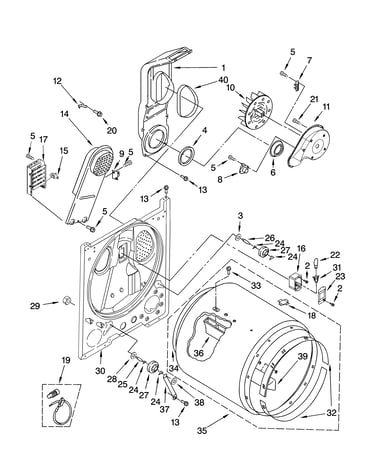 Bulkhead parts, optional parts (not included)