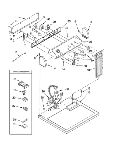 Top and console parts