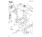 Whirlpool YLER4000RQ1 cabinet parts diagram