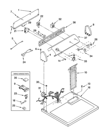 Top and console parts
