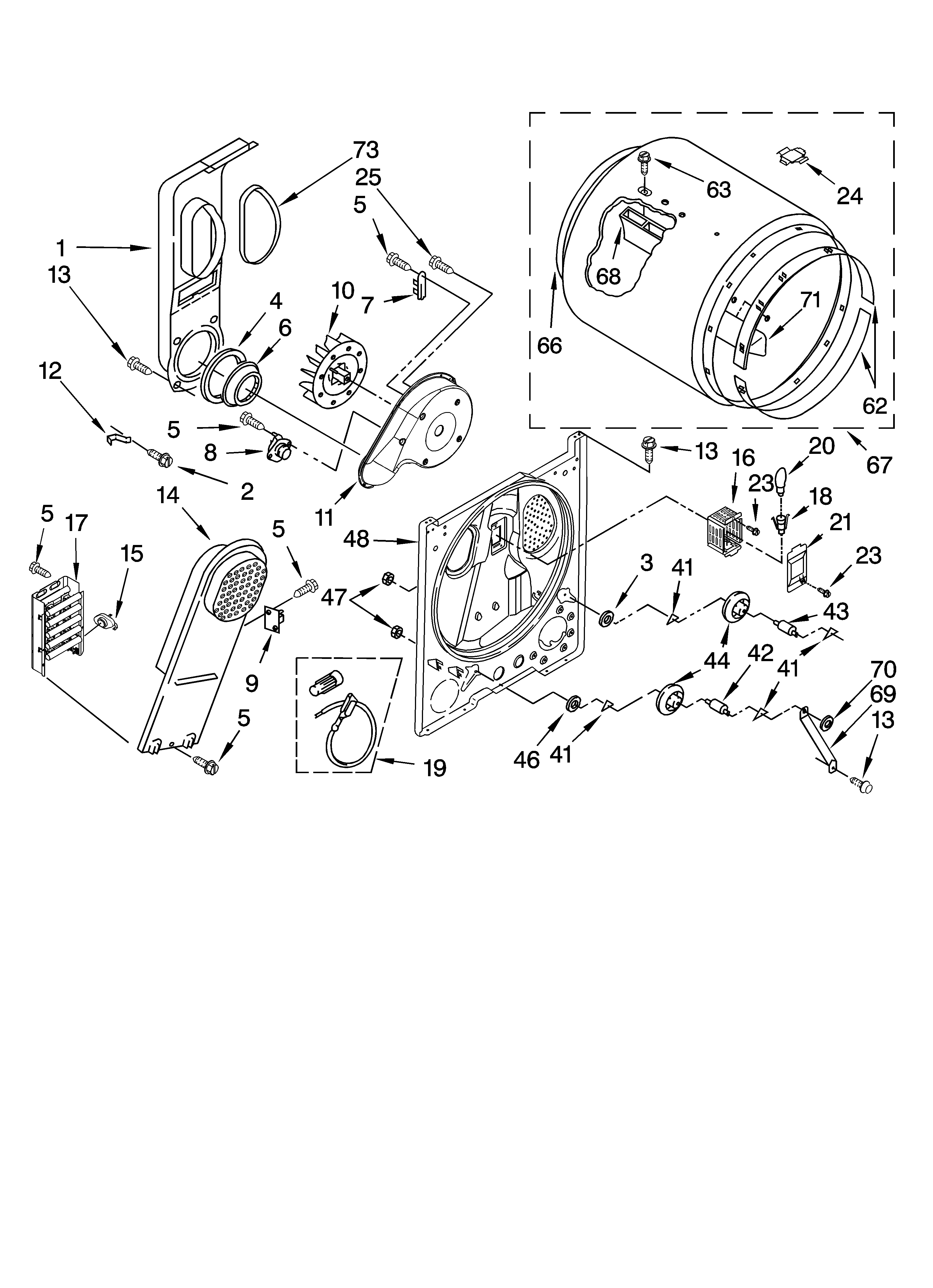 Bulkhead parts, optional parts (not included)