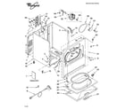 Whirlpool YLER8648PW0 cabinet parts diagram