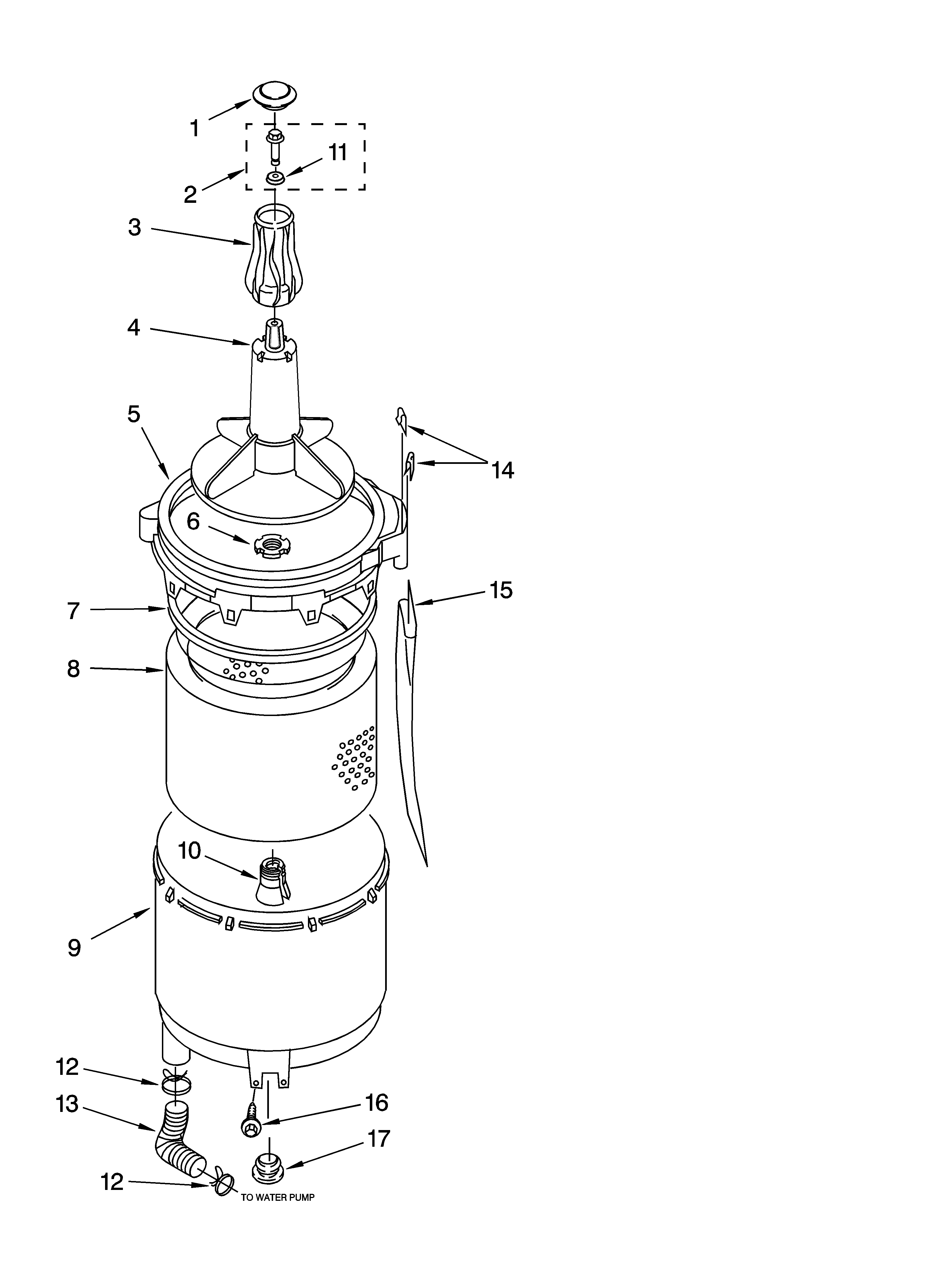 Tub and basket parts
