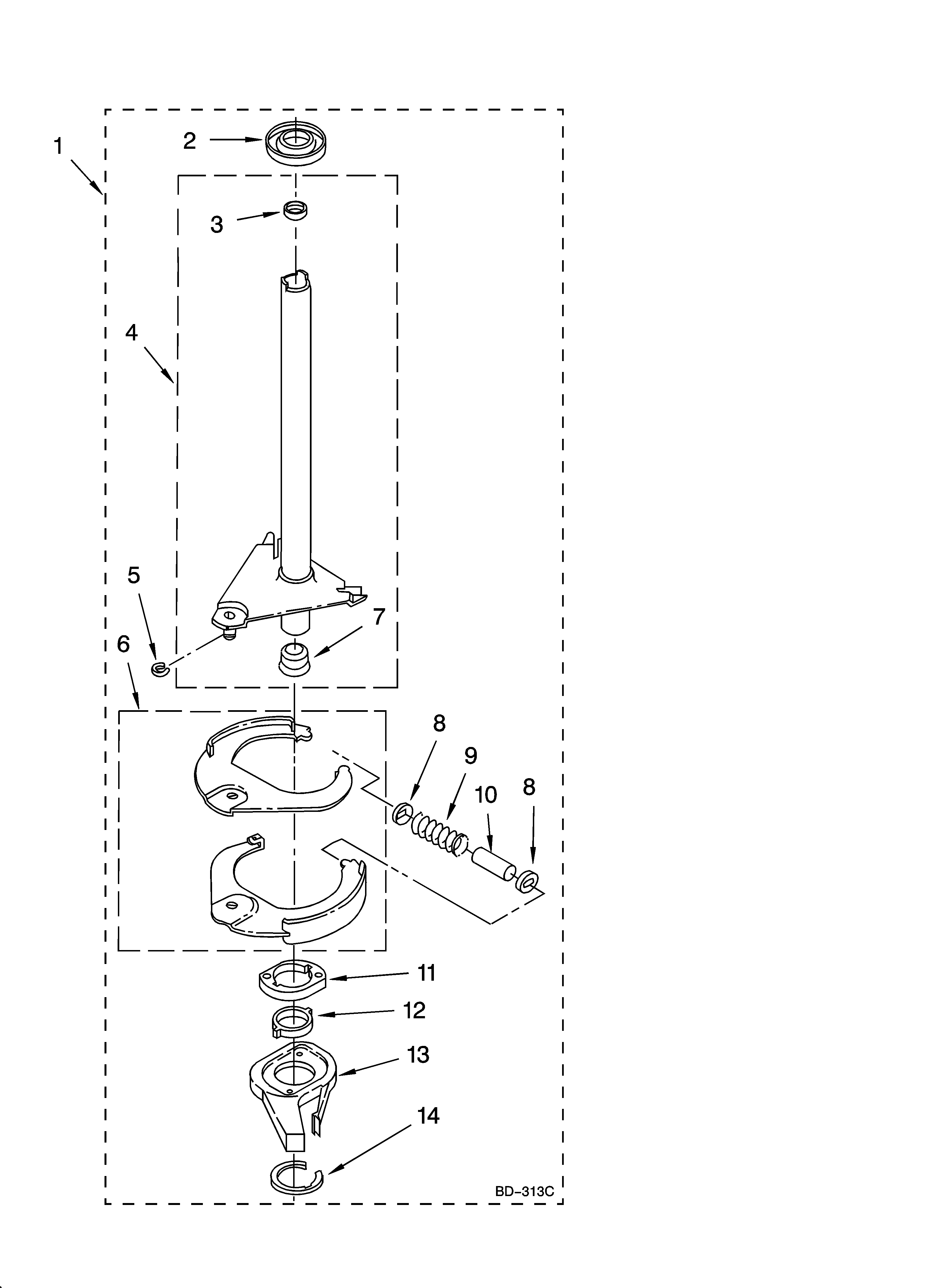 Brake and drive tube parts