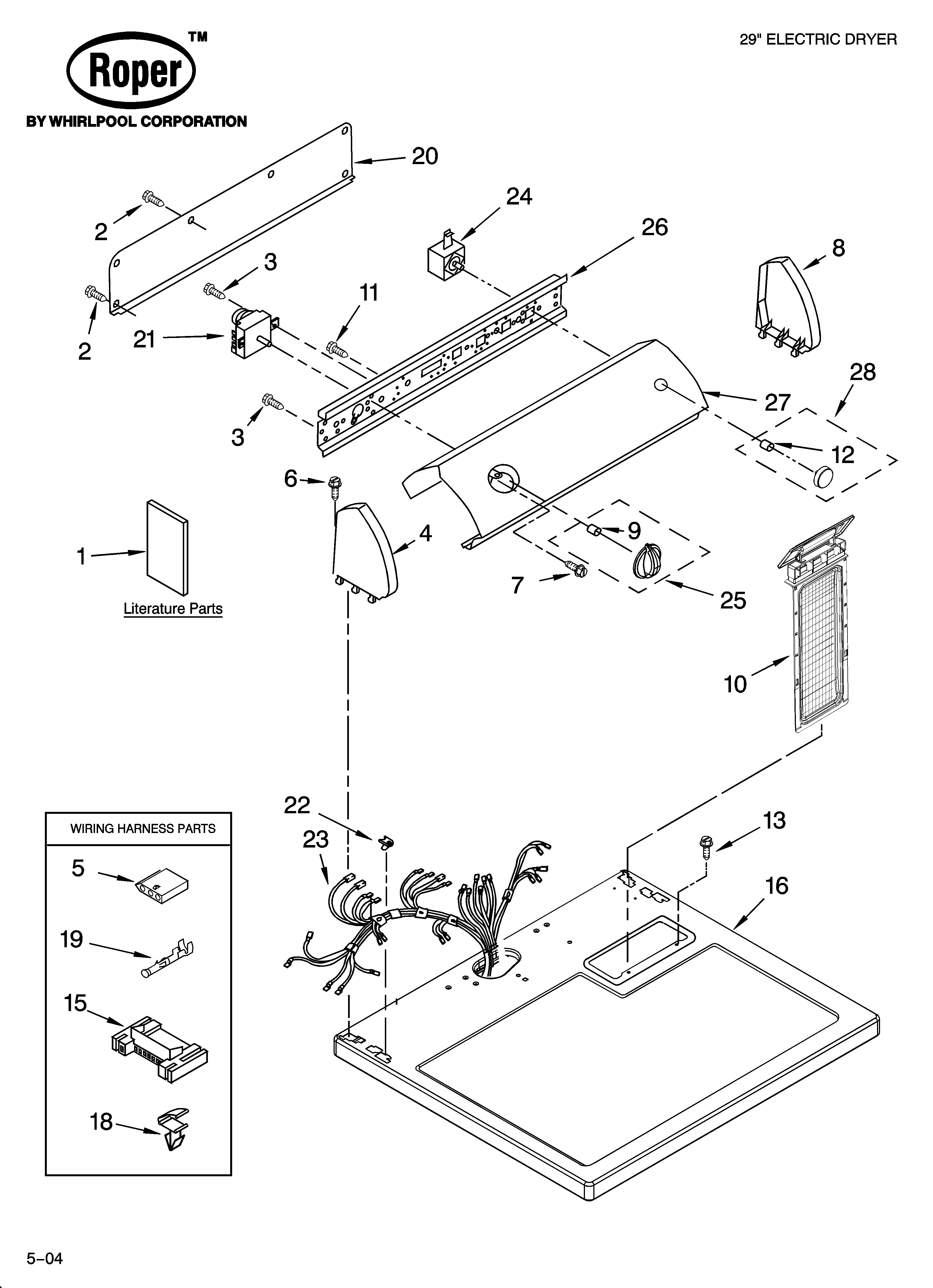 Top and console parts