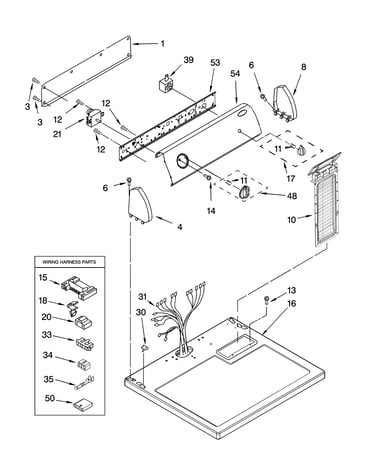 Top and console parts