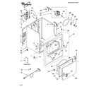 Whirlpool YWED5700SW0 cabinet parts diagram