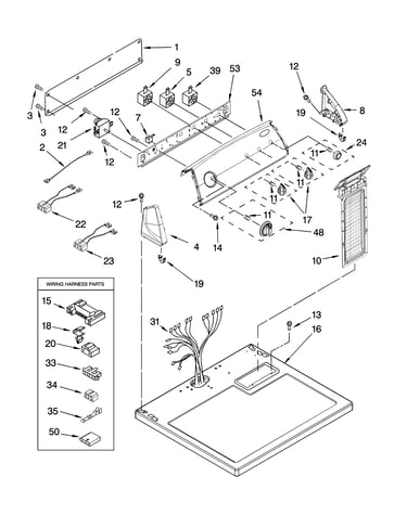 Top and console parts