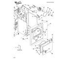 Whirlpool YWED5800SW0 cabinet parts diagram
