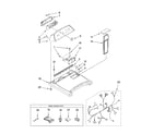 Whirlpool YWED6400SW0 top and console parts diagram