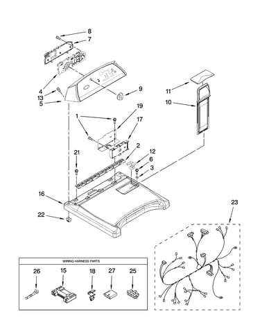 Top and console parts