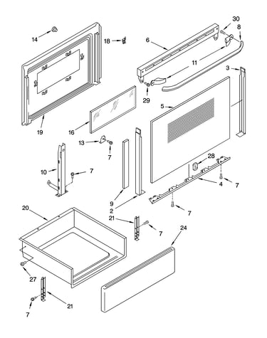 Door and drawer parts