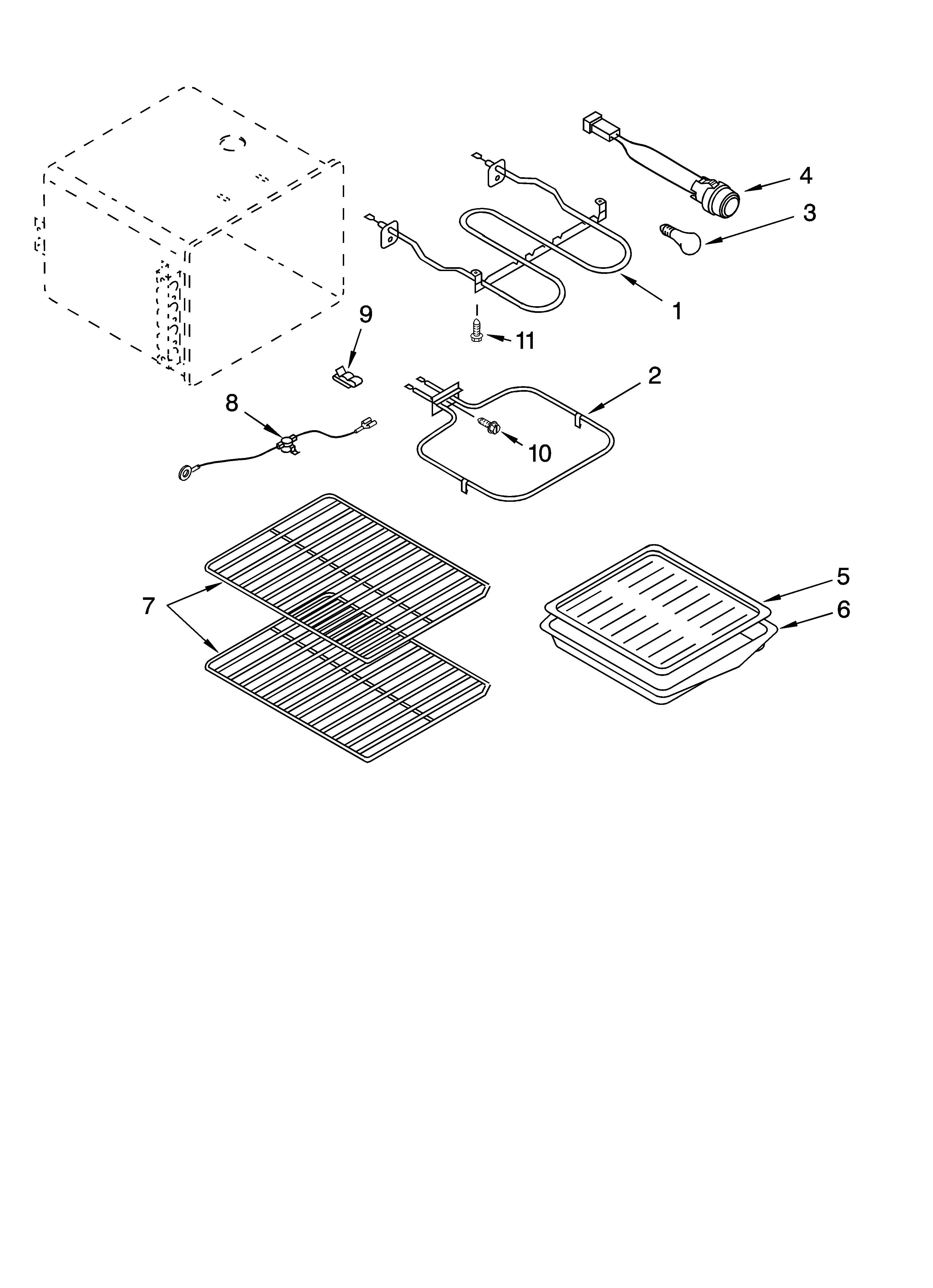 Oven parts, miscellaneous parts