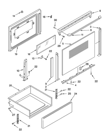 Door and drawer parts