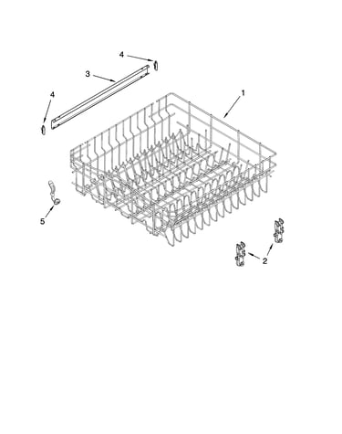 Upper rack and track parts
