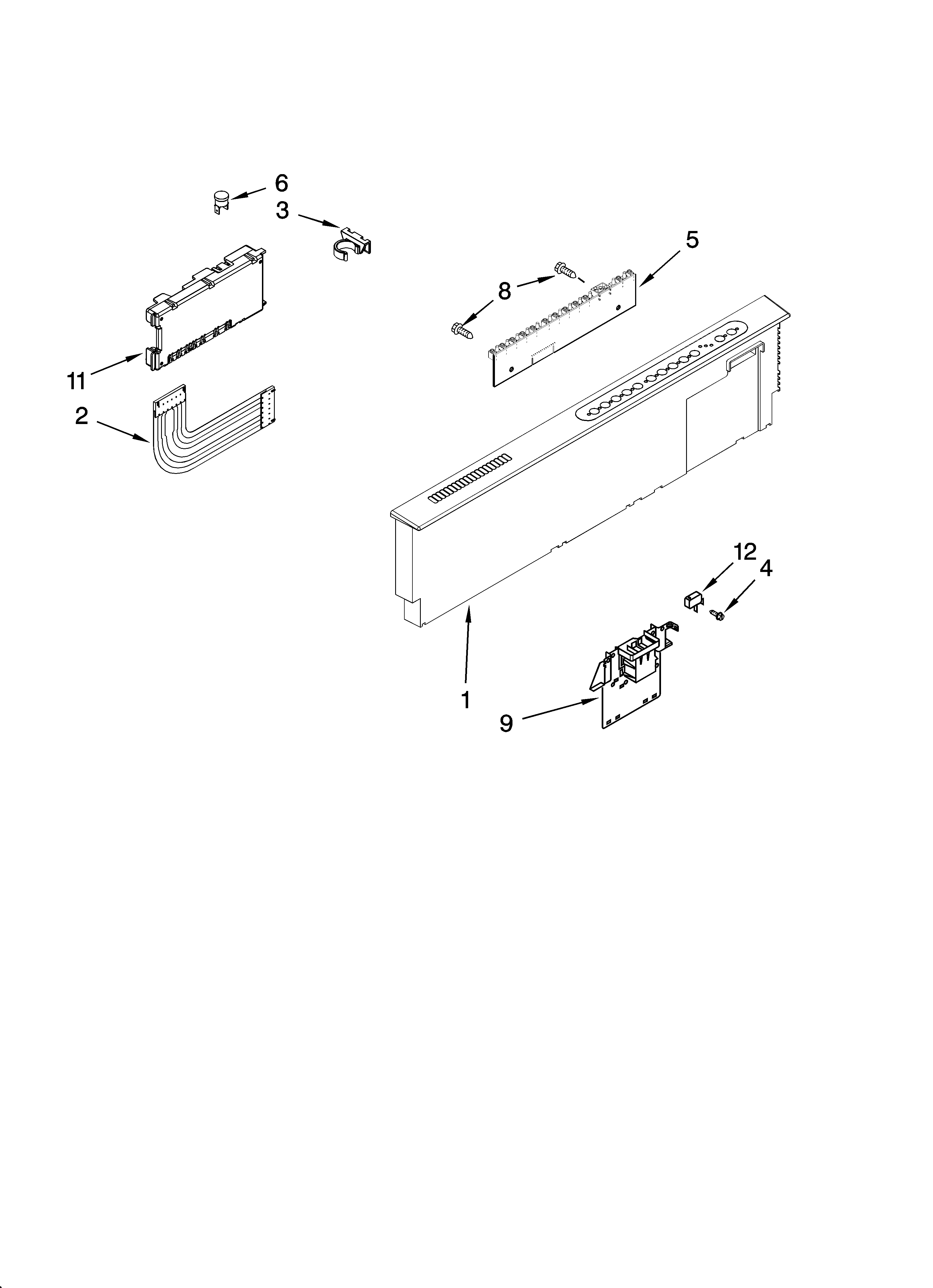 Control panel parts