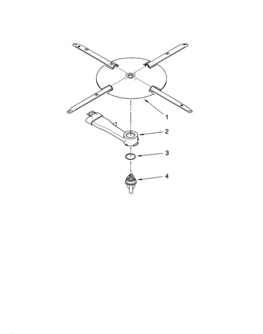 Lower washarm and strainer parts