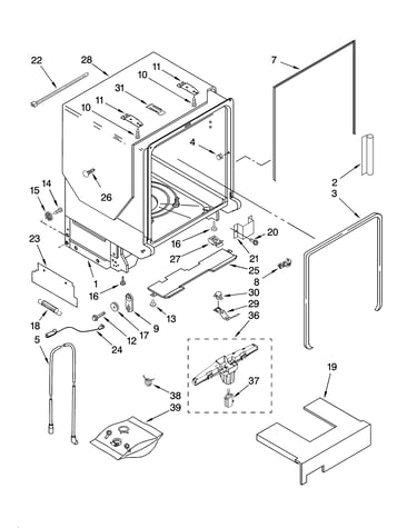 Tub and frame parts