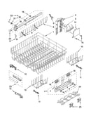 Upper rack and track parts