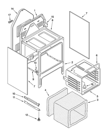 Oven chassis parts