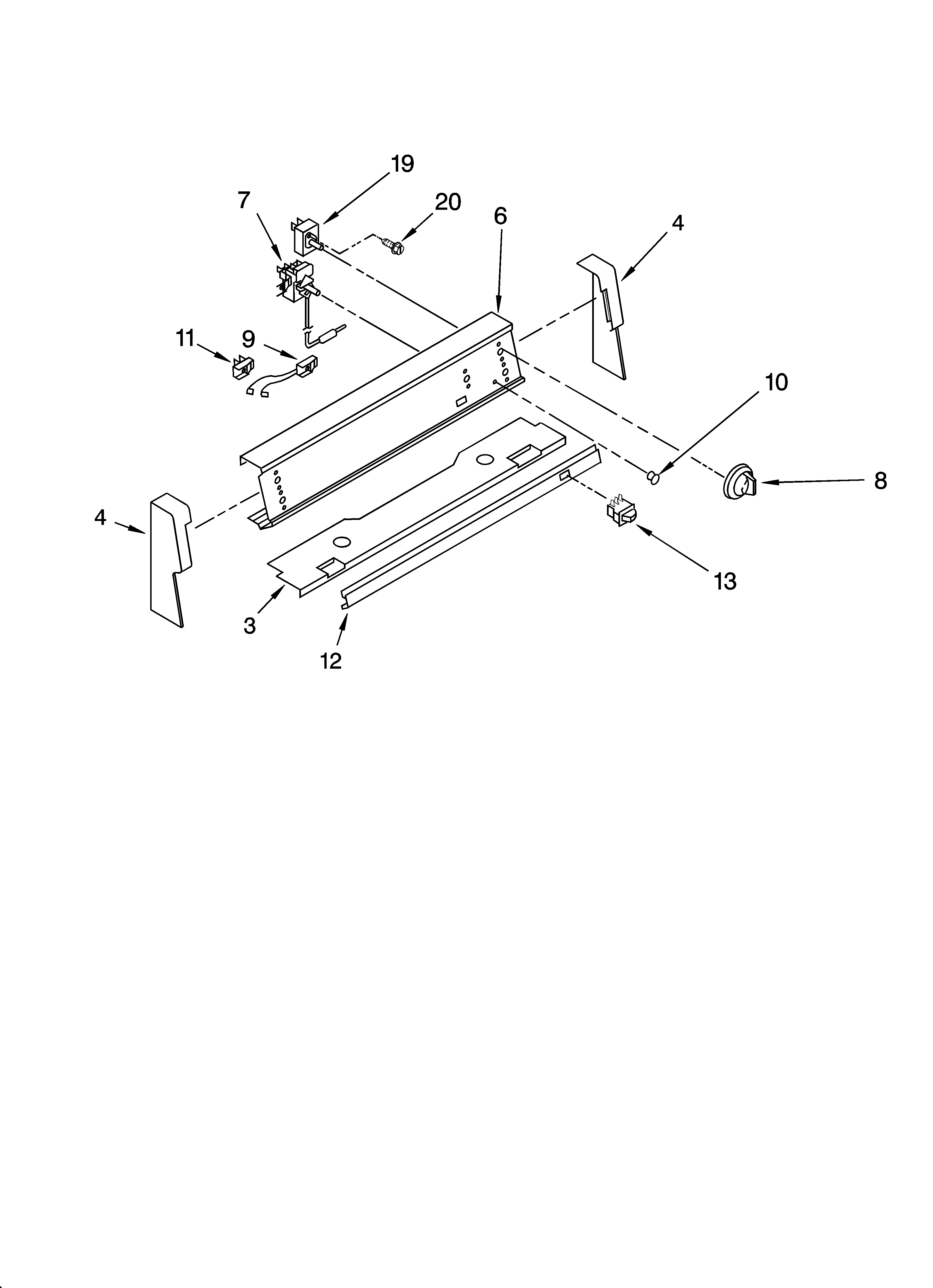 Control panel parts