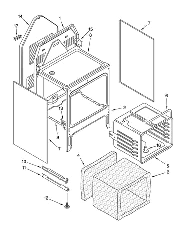 Oven chassis parts