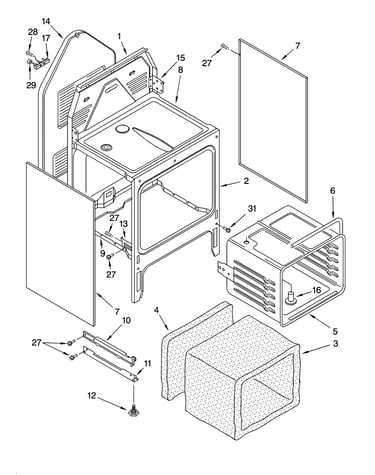 Oven chassis parts