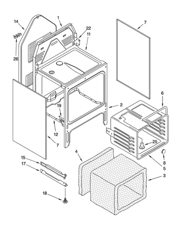 Oven chassis parts