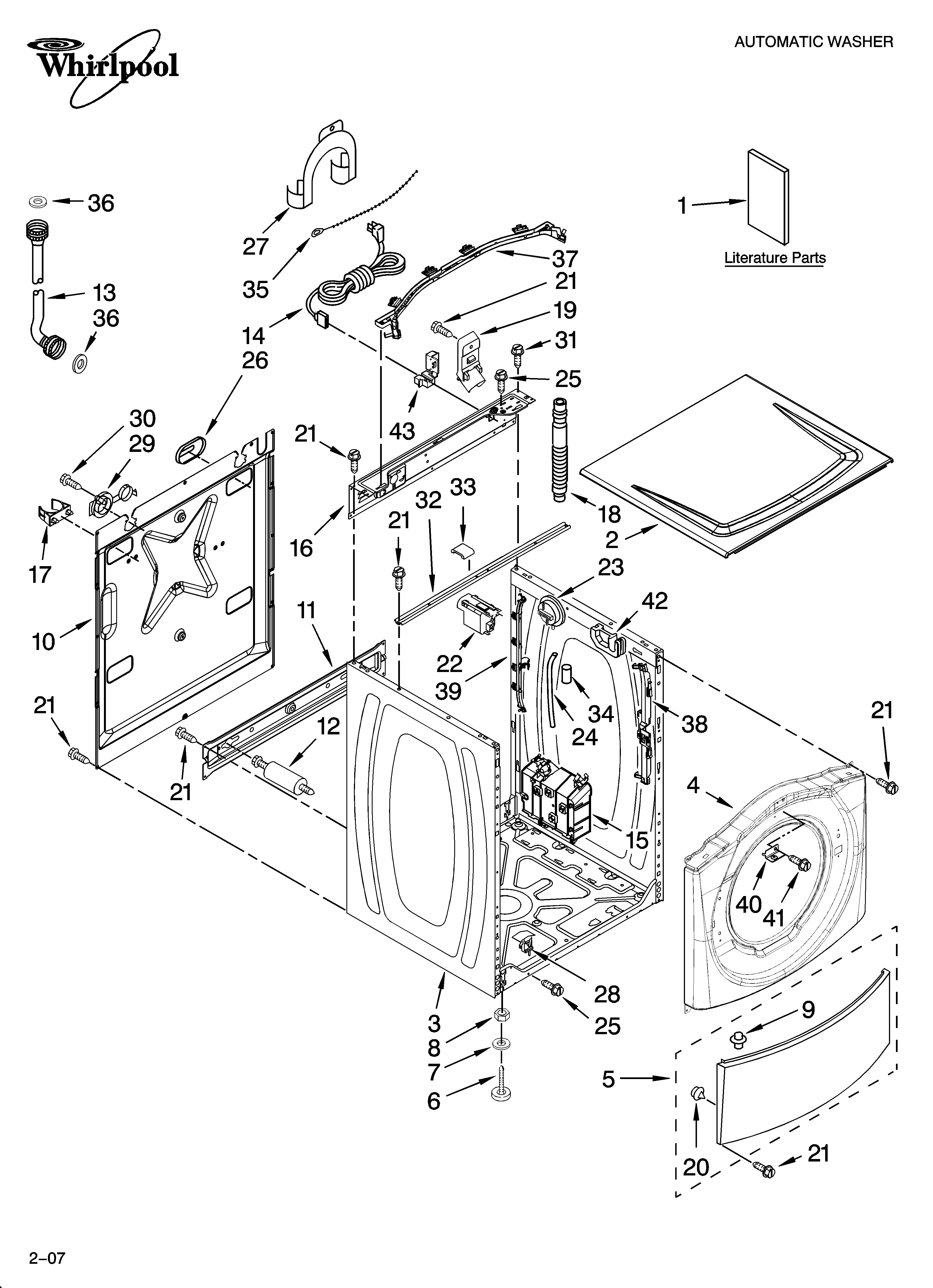 TOP AND CABINET PARTS