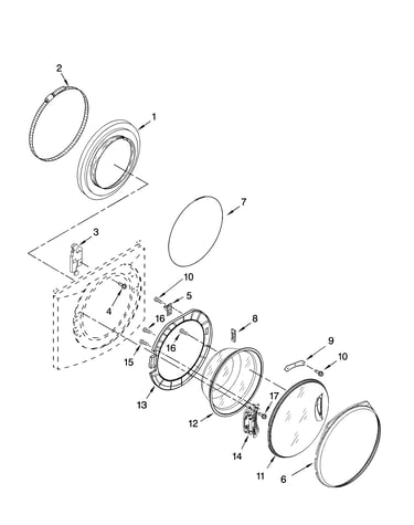 Door and latch parts